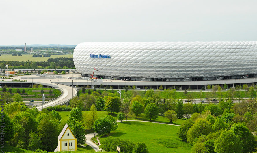 Специально к субботнему финалу Лиги Чемпионов — стадион Allianz Arena, Мюнхен