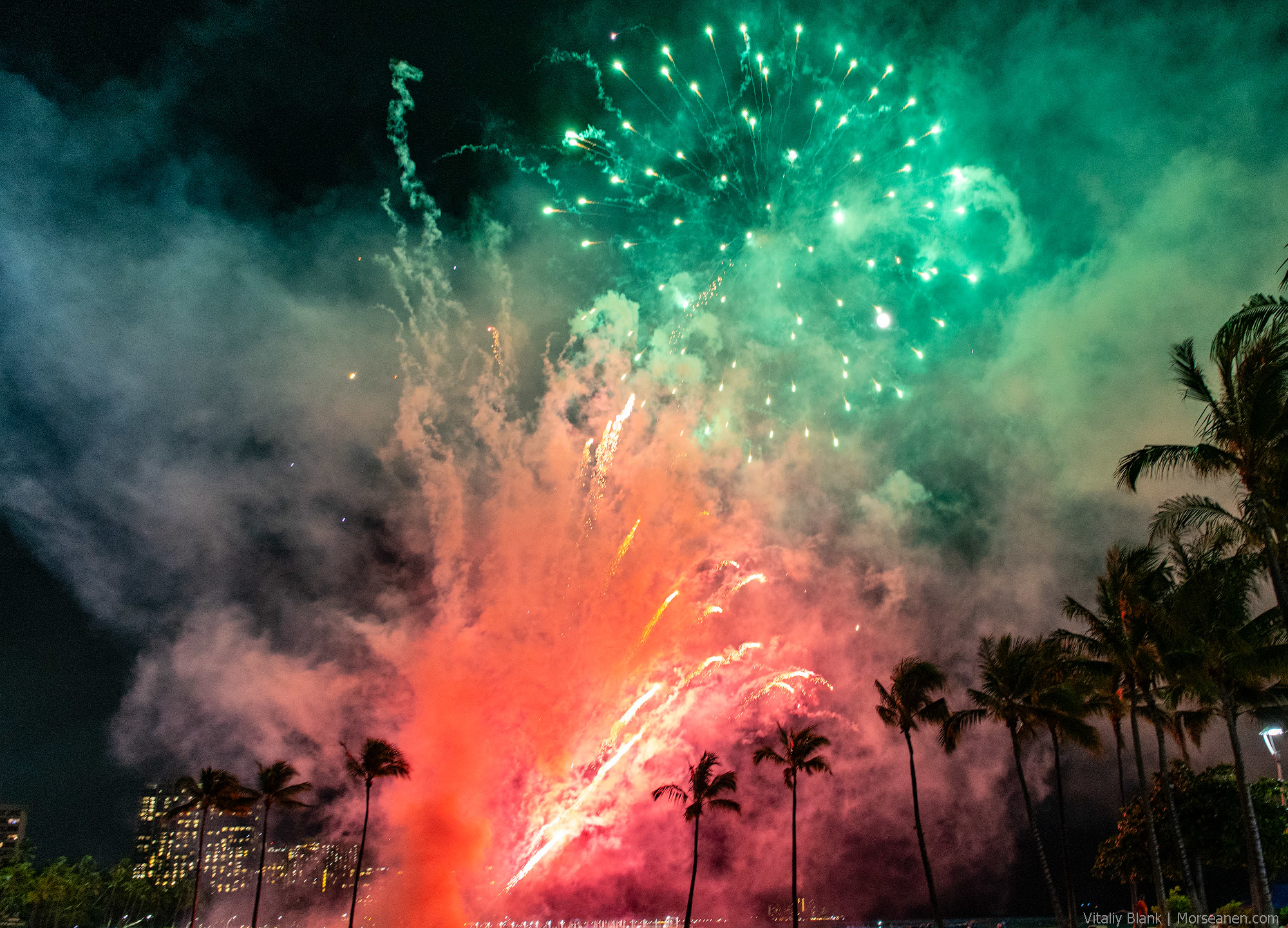 Hawaii-Feuerwerk